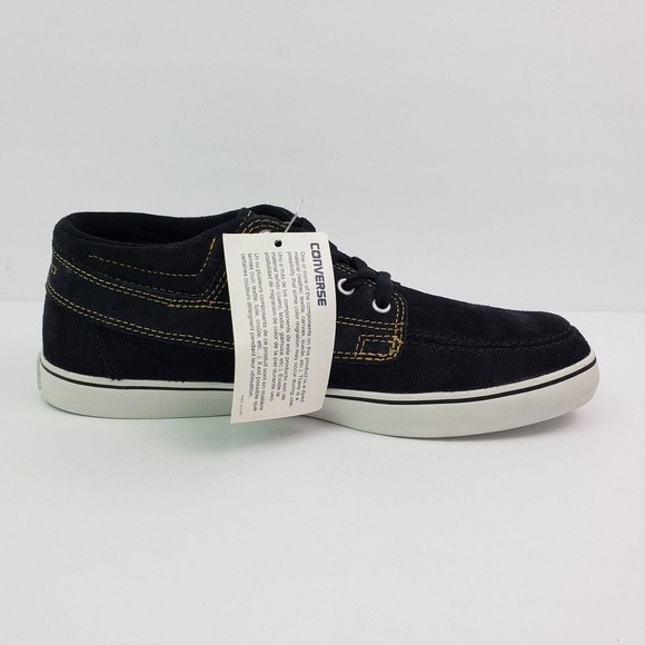 Converse Cons Sea Star LS Mid Mens Sz 9 Womens Sz 10.5 Black Skate Sneaker Shoe